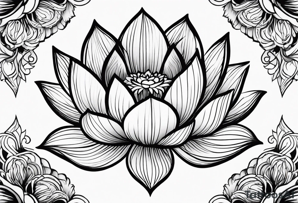 lotus flower tattoo idea