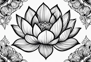lotus flower tattoo idea