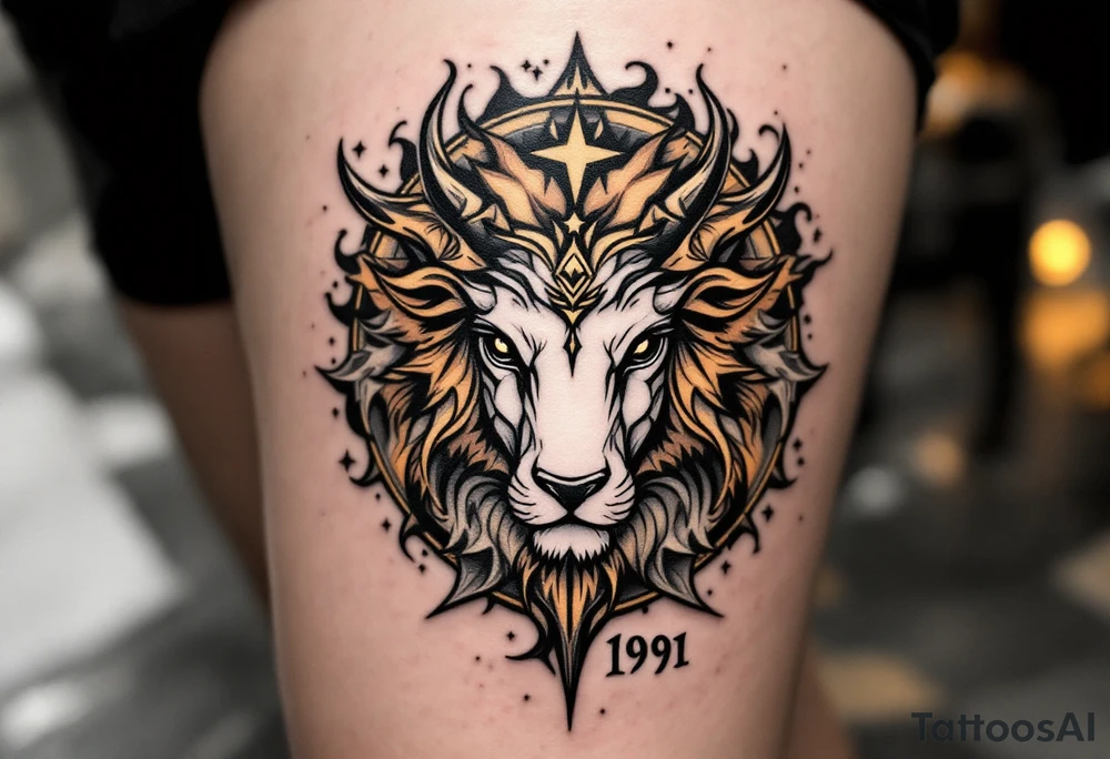 the representation of the zodiac symbol for the 6th of May 1991. tattoo idea