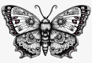 Death moth hand tattoo tattoo idea