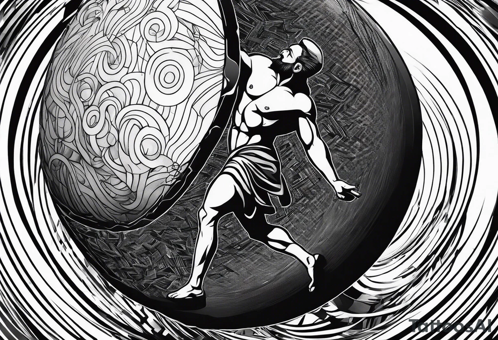 sisyphus struggle tattoo idea