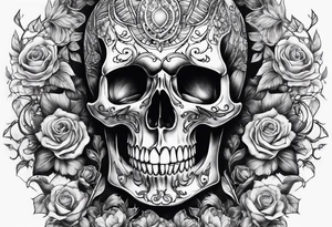 skeleton sleeve tattoo idea