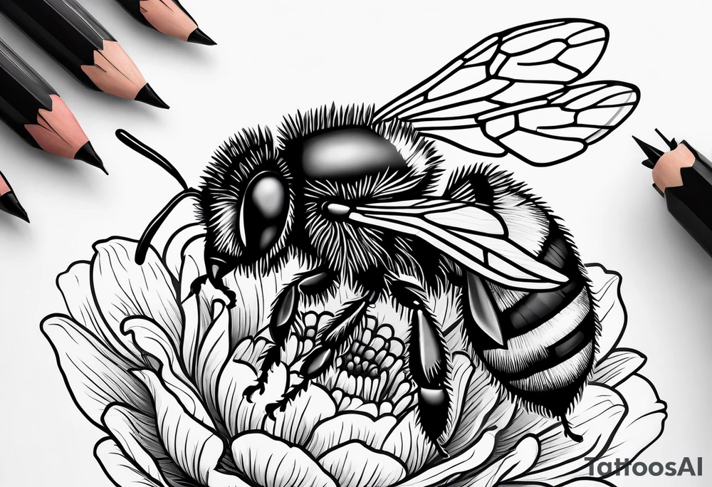 bumble bee tattoo idea