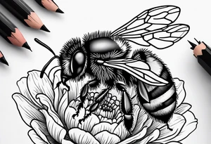 bumble bee tattoo idea