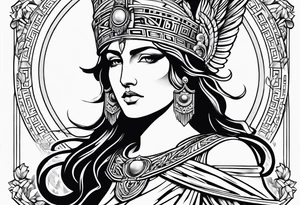 Greek Athena tattoo idea