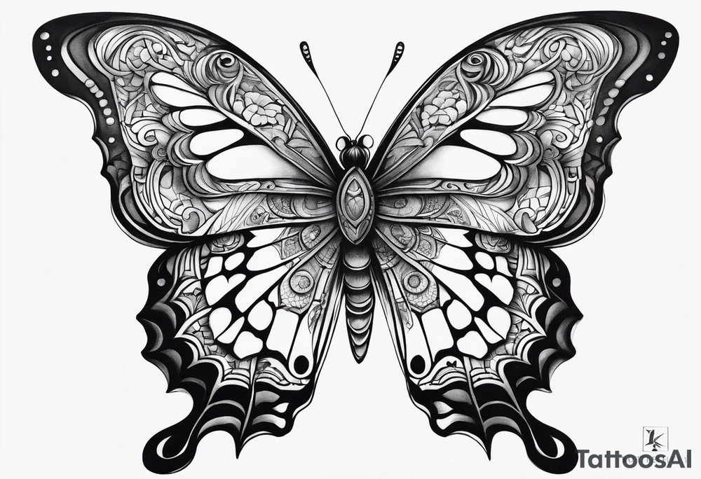 butterfly, reincarnation tattoo idea