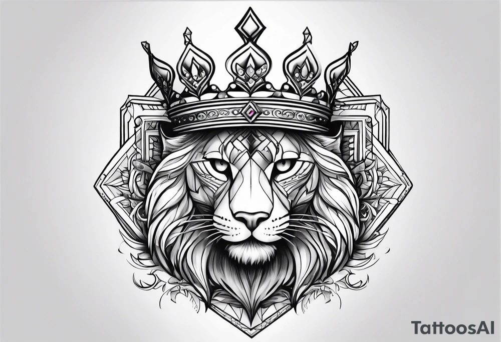 psalms 46:5 with a crown catty corner on the verse tattoo idea