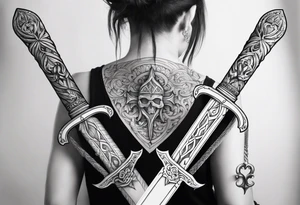 sword tattoo for back

with words memento mori tattoo idea