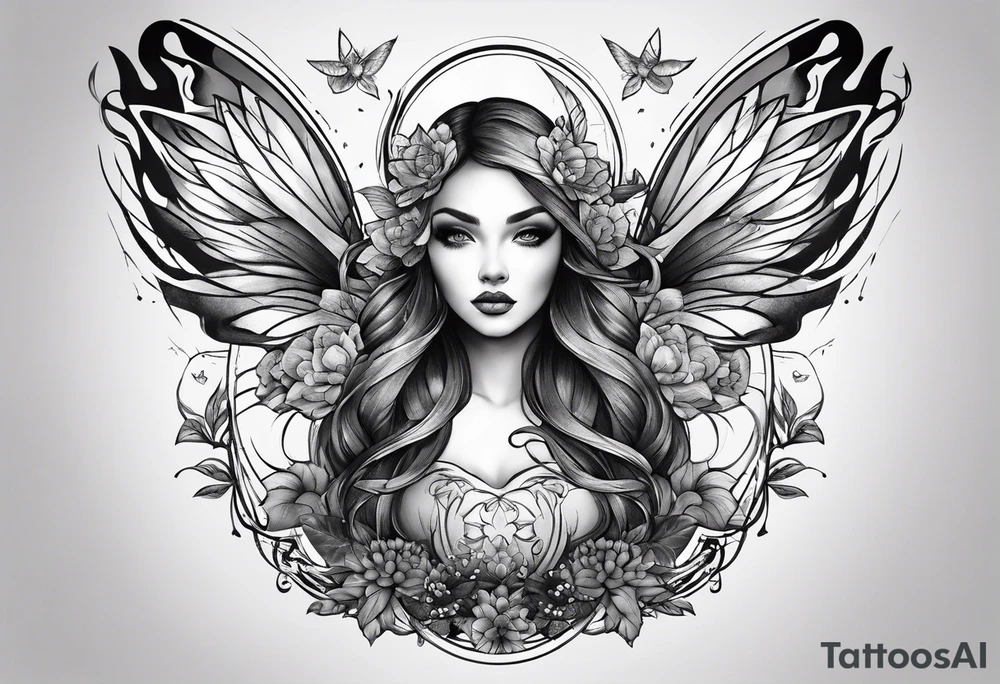 Earth fairy tattoo idea