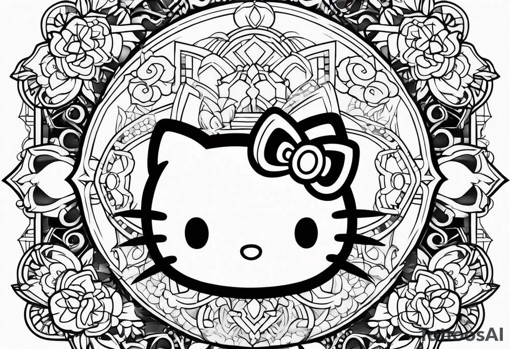 hello kitty tattoo idea