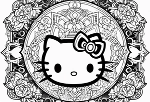 hello kitty tattoo idea