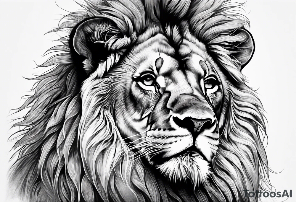 mom of 3 lion pride tattoo idea