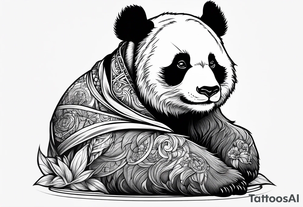 Panda tattoo design tattoo idea