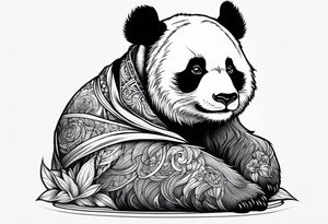 Panda tattoo design tattoo idea