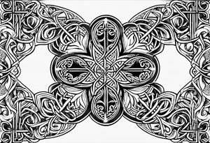 4 leaf clover celtic tattoo idea