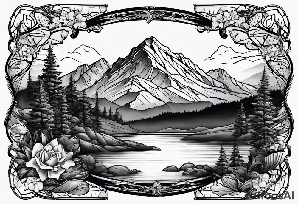 Mountain View tattoo idea