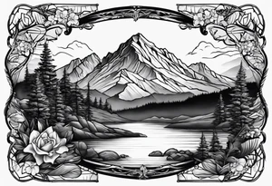 Mountain View tattoo idea