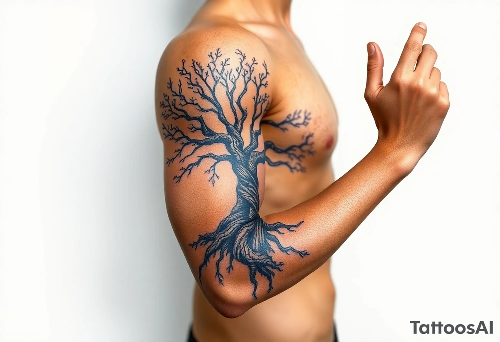 Tree covering entire arm/hand tattoo idea