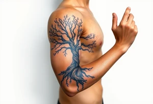 Tree covering entire arm/hand tattoo idea