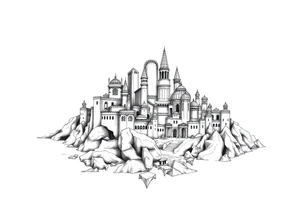 city of 
Atlantis tattoo idea