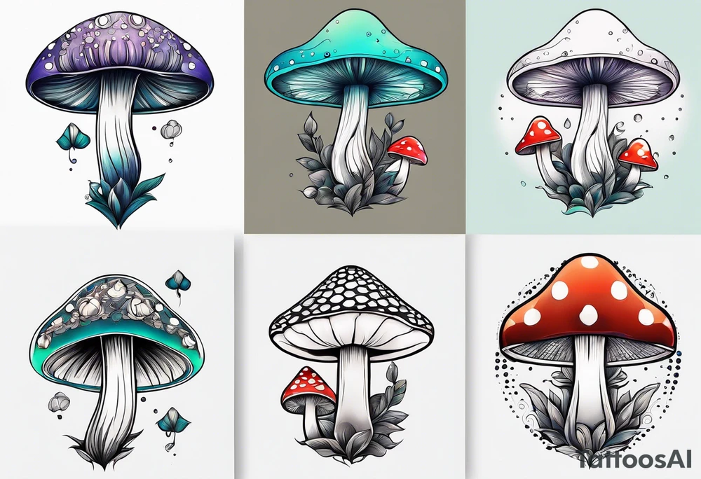 "Graceful Mushrooms" tattoo idea