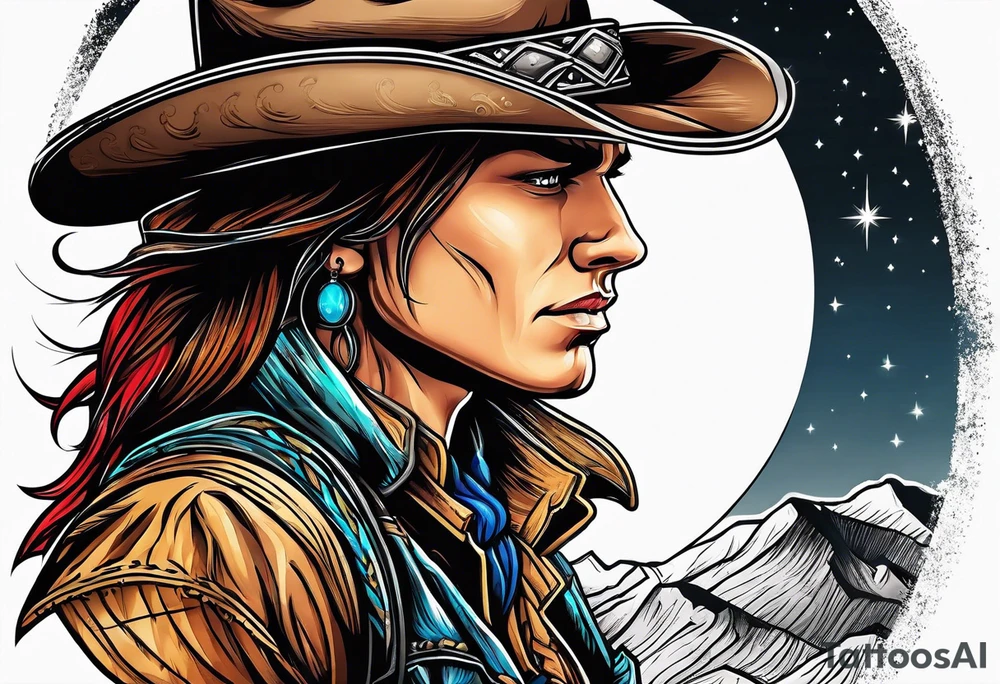 Cowboy tattoo idea