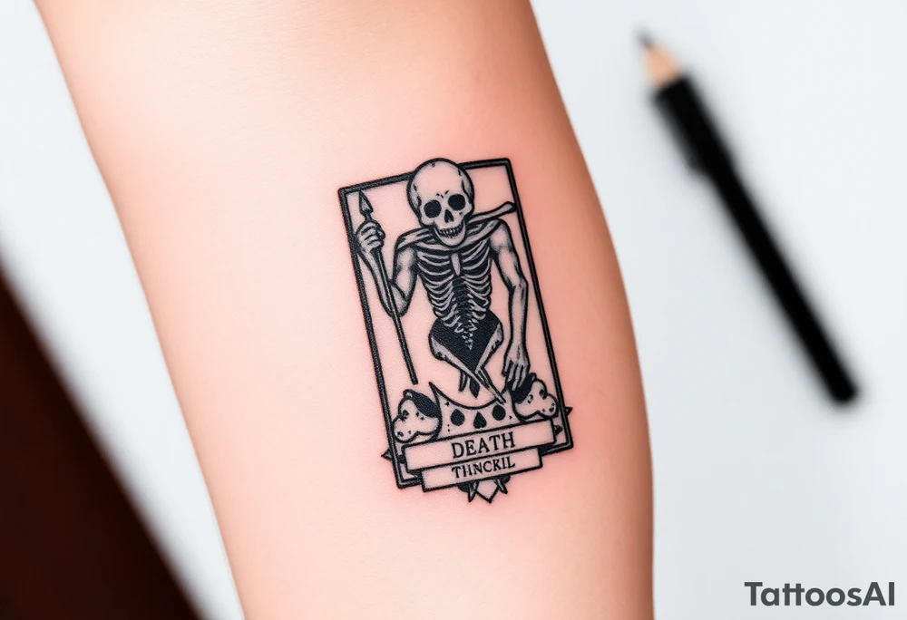 Death tarot card tattoo idea