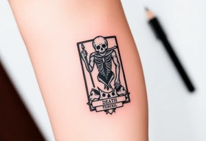 Death tarot card tattoo idea