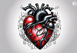 Transformation heart tattoo idea