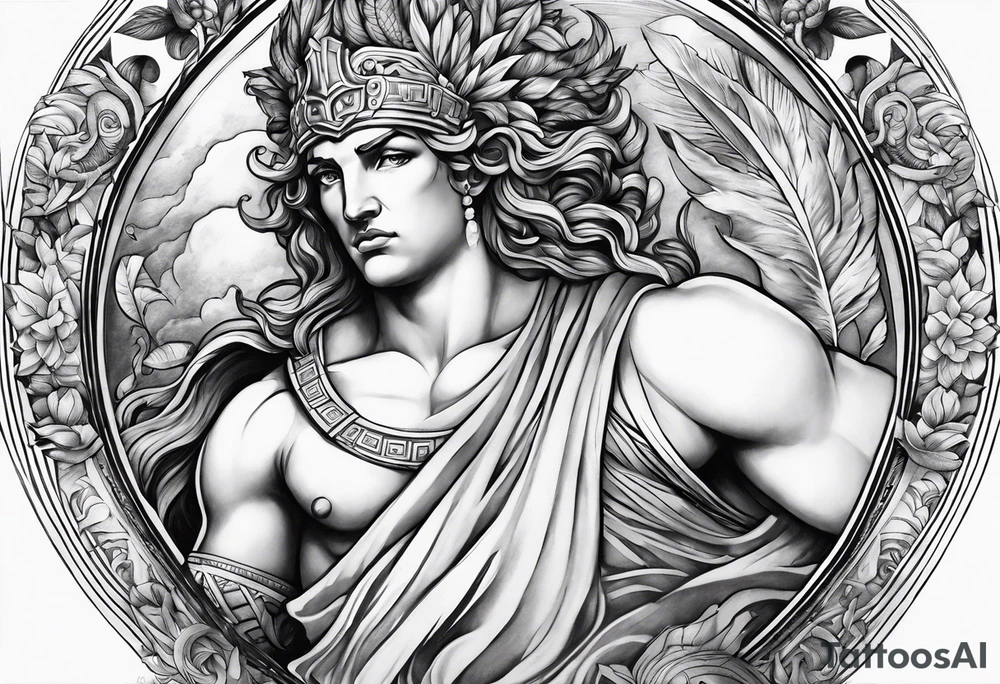 Greek gods sleeve tattoo idea