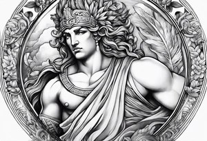 Greek gods sleeve tattoo idea