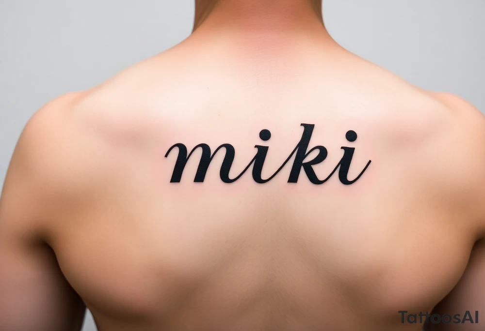 miki tattoo idea