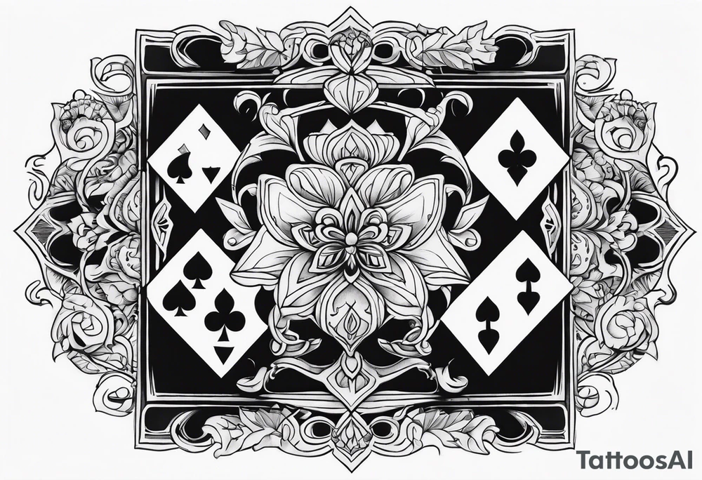 royal flush tattoo idea