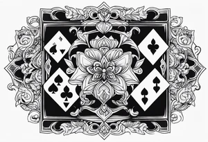 royal flush tattoo idea