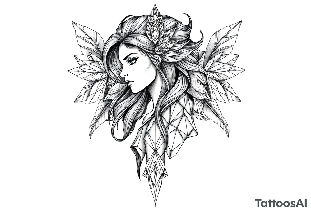 Reincarnation,majestic,powerful,beauty,girl tattoo idea
