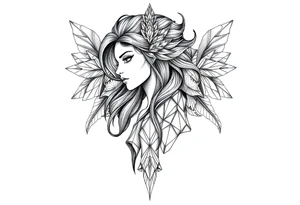 Reincarnation,majestic,powerful,beauty,girl tattoo idea