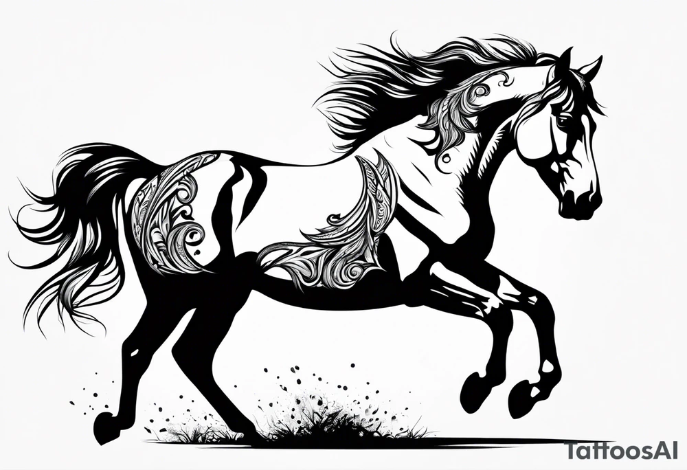 horse tattoo idea