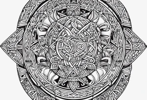 The words "keep going" in a Viking style tattoo idea