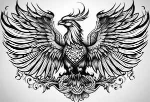 Phoenix mexican style tattoo idea