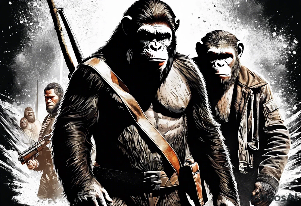 the movie planet of the apes tattoo idea