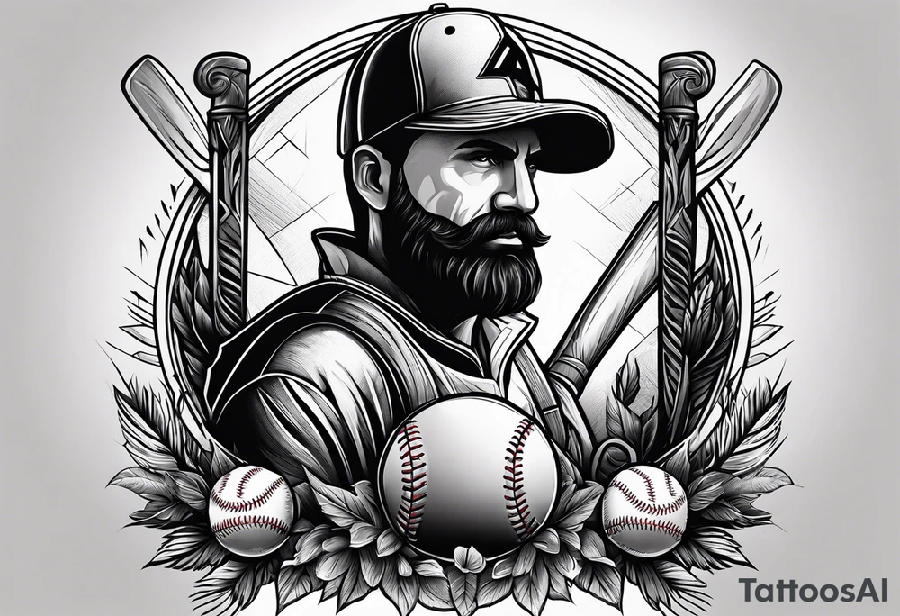 Father baseball hunting tattoo idea