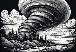 Tornado tattoo idea