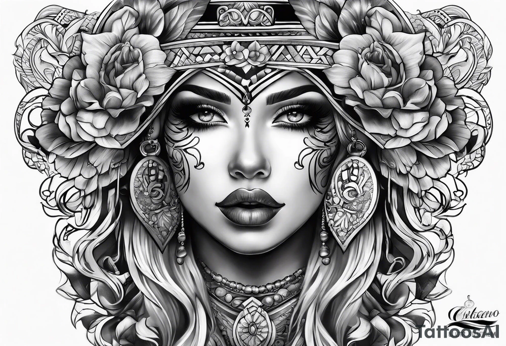 Chicano sleeve tattoo tattoo idea