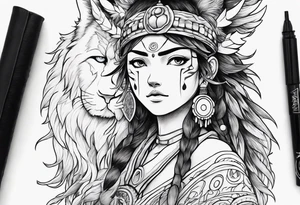 Princess momonoke tattoo idea