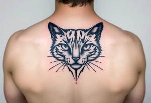 black cat tattoo idea
