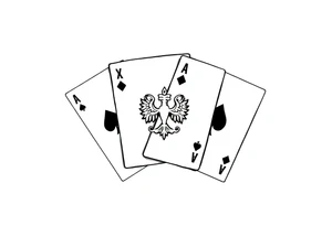 Poland symbol and poker cards Add casino money to it. tattoo idea