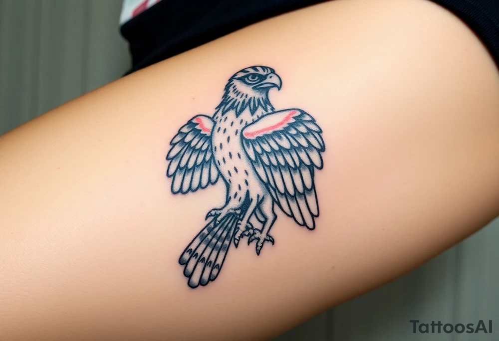 horus is egyptian mythology as a falcon and associated with taurus ruling by venus tattoo idea
