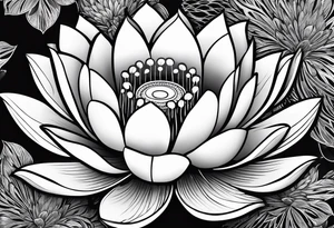 Lotus flower tattoo idea