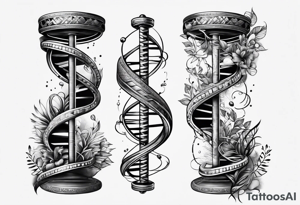 Dna strand tattoo idea