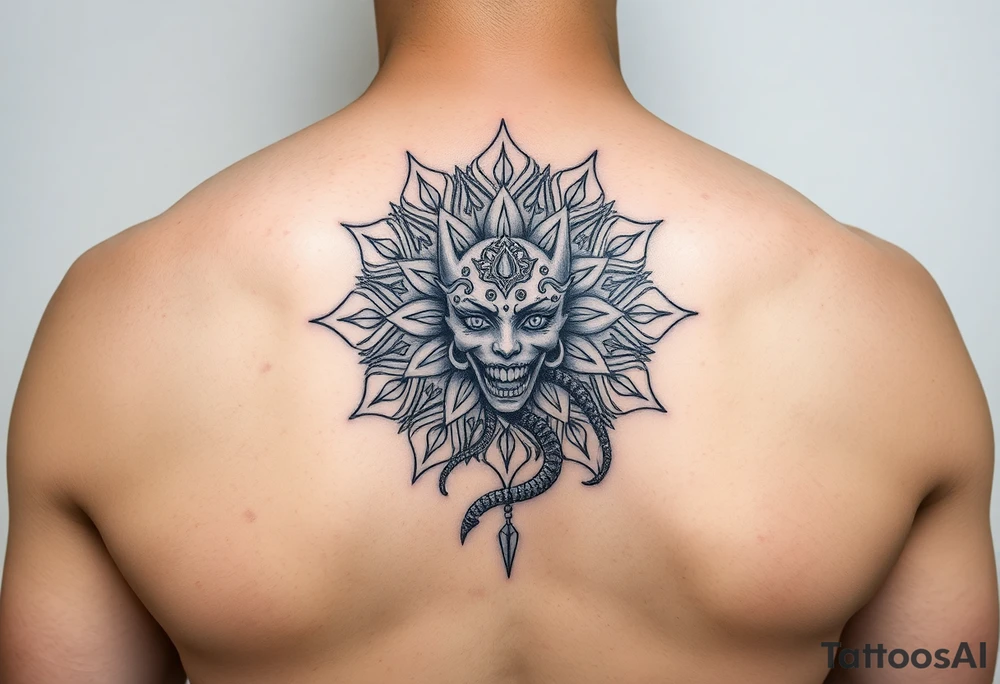 Mandala and Medusa tattoo idea